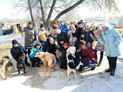 Посетили приют